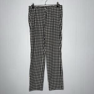 J. Jill Women’s Essential Cotton Stretch Gingham Pants Size 4
